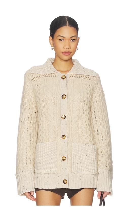 la ligne nuage cardigan in tan.