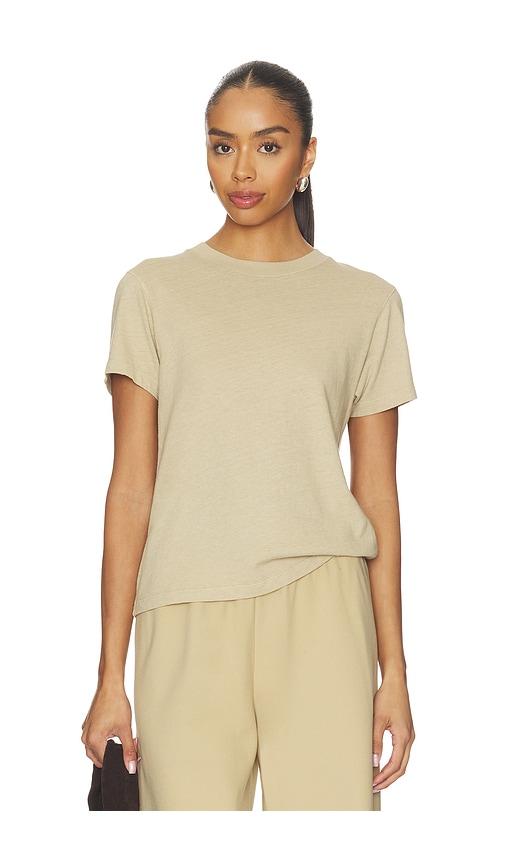 la ligne solid molly tee in beige.