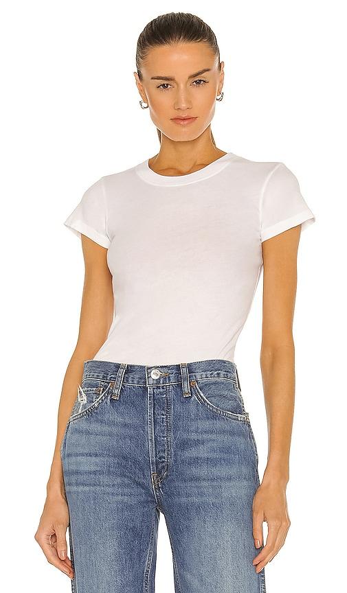 la made crew neck tee in white.