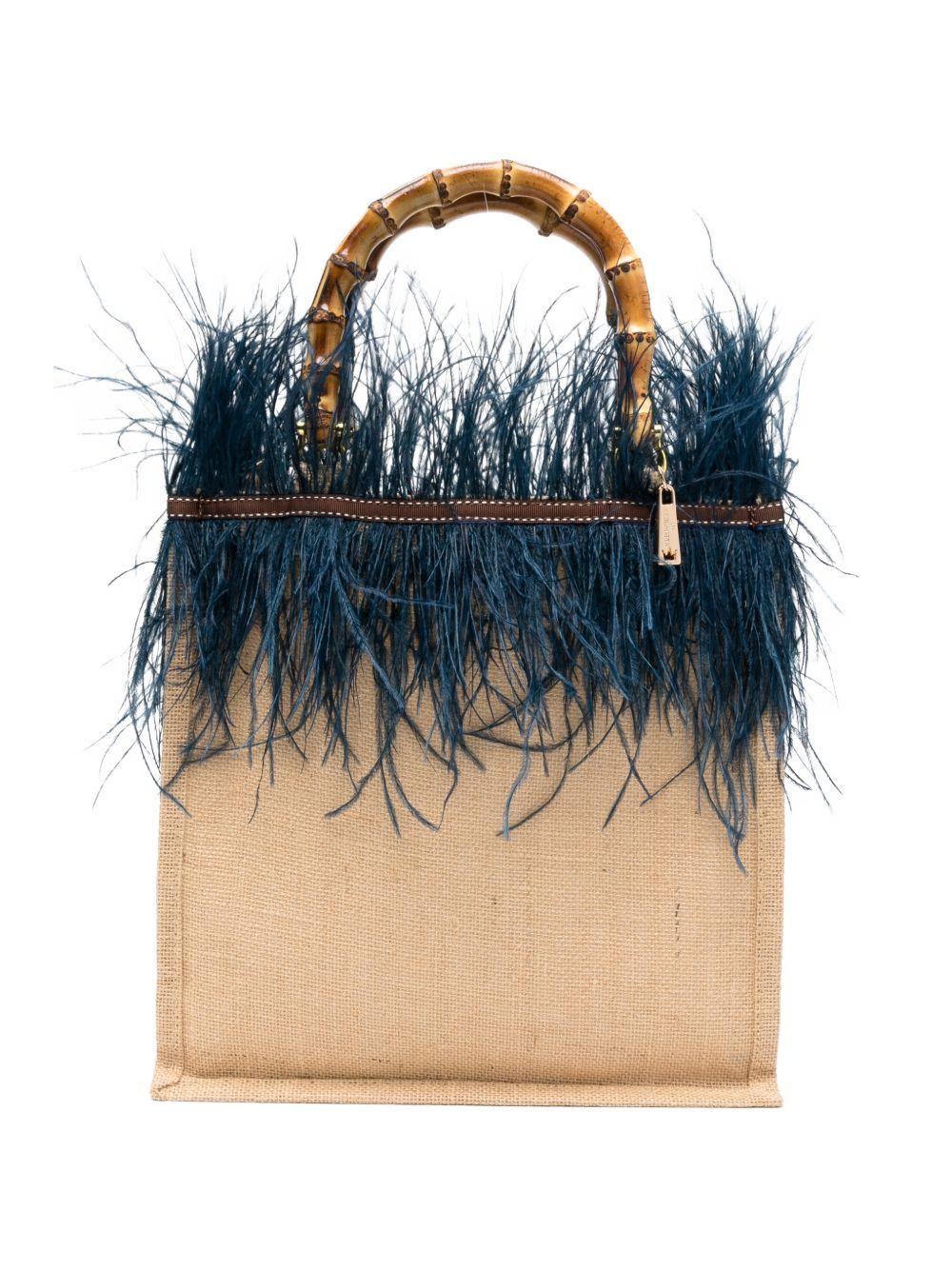 la milanesa bags blue outer: fabric - women