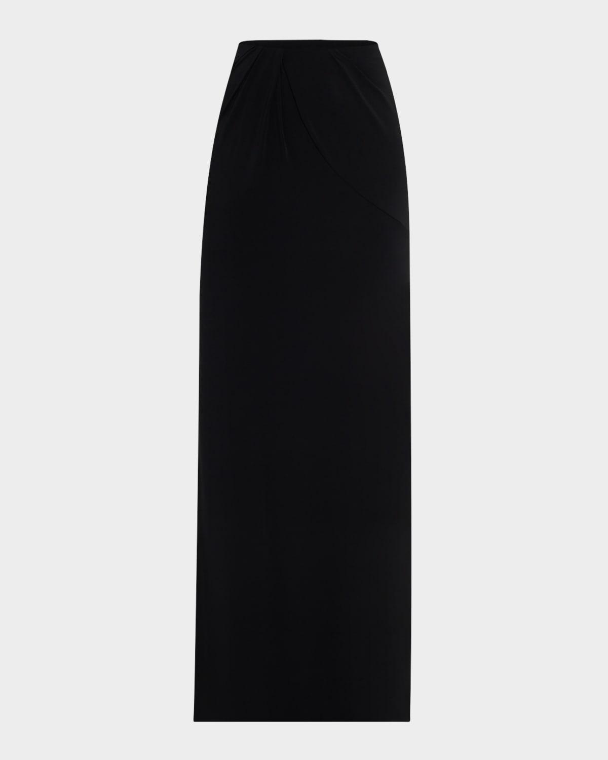 la peplo slit maxi skirt