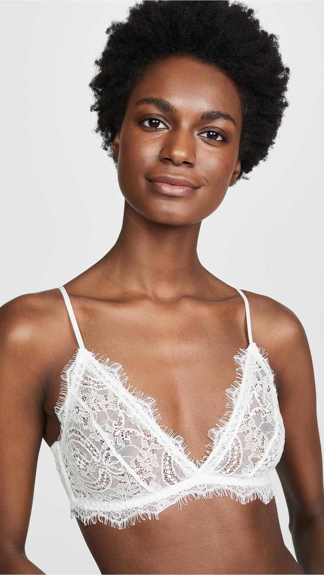 lace bra with trim