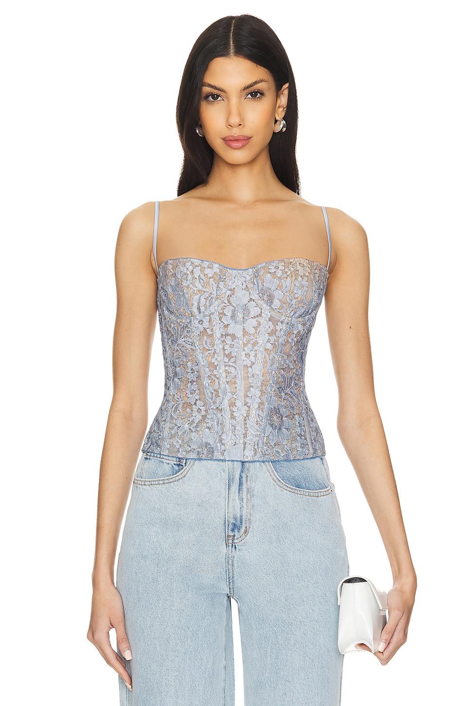 lace bustier corset top