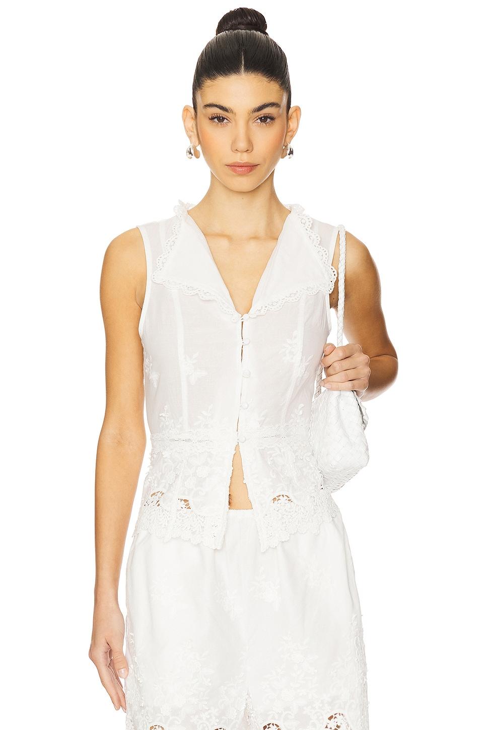 lace button up top