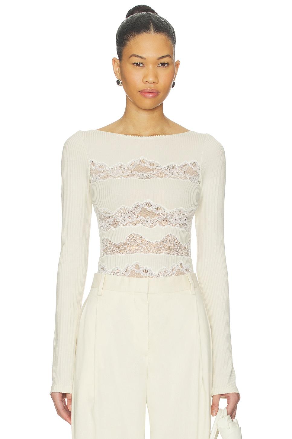 lace cut out bodysuit