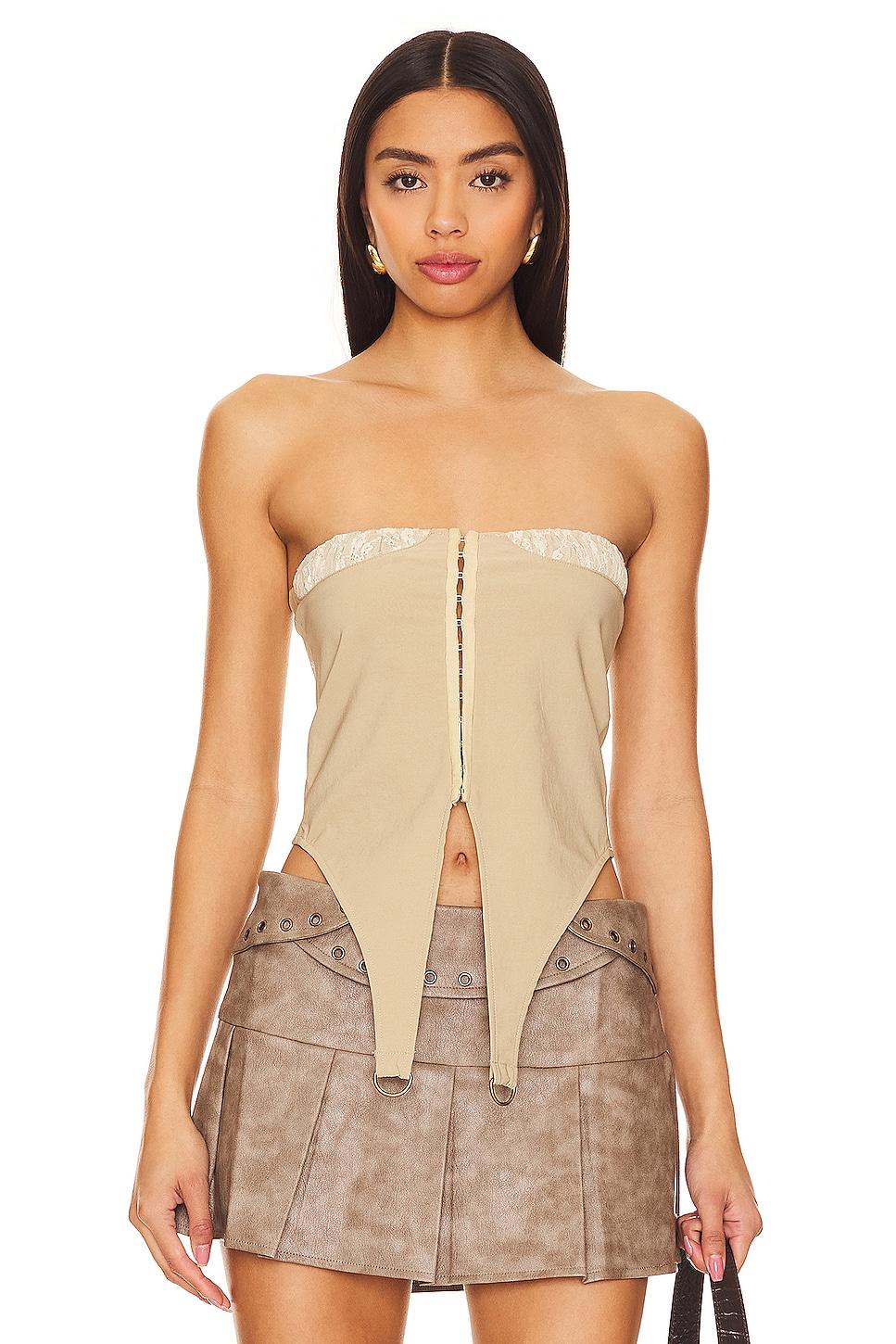 lace locket tube top