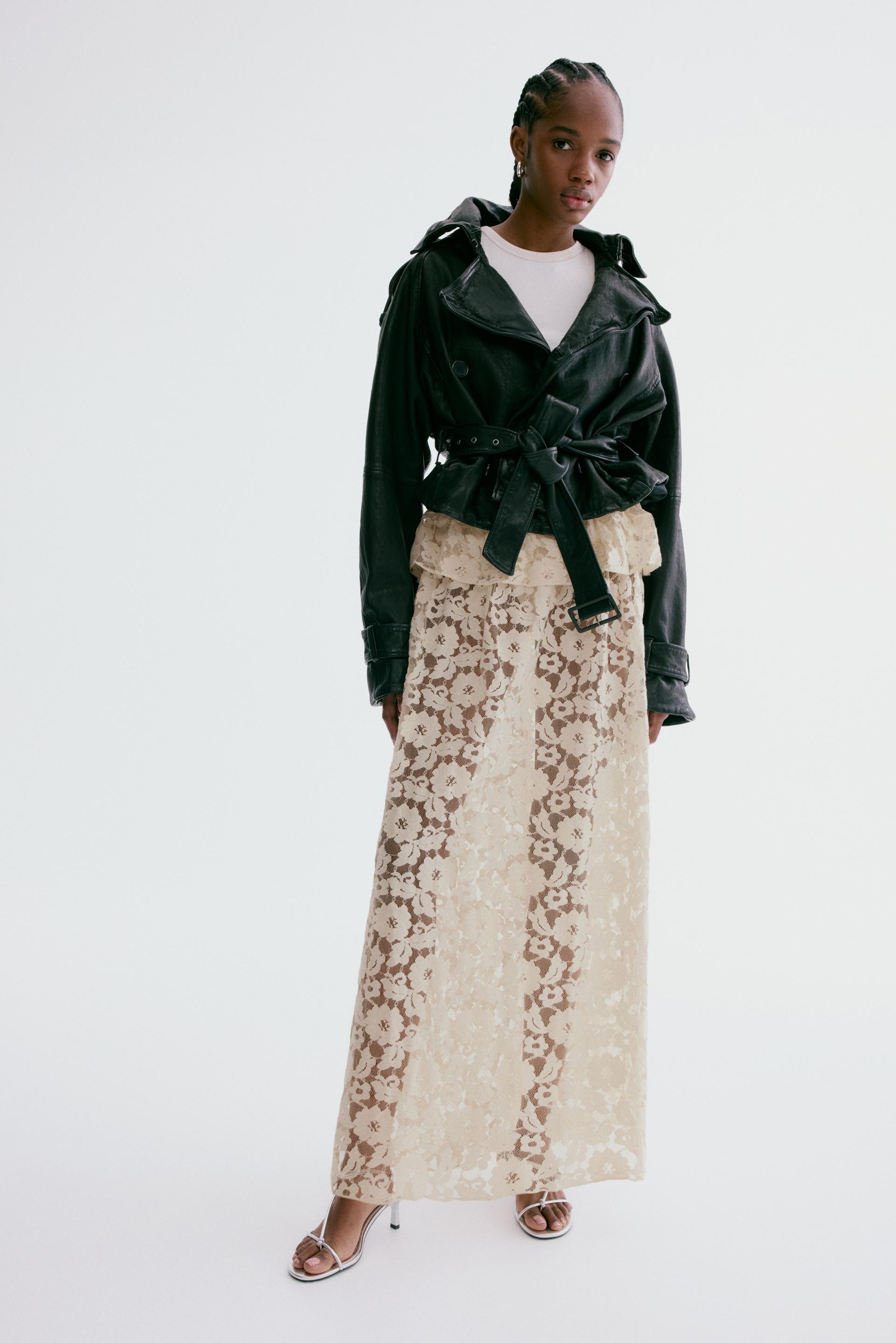 lace midi skirt