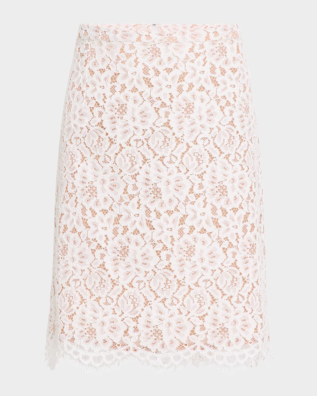lace mini skirt