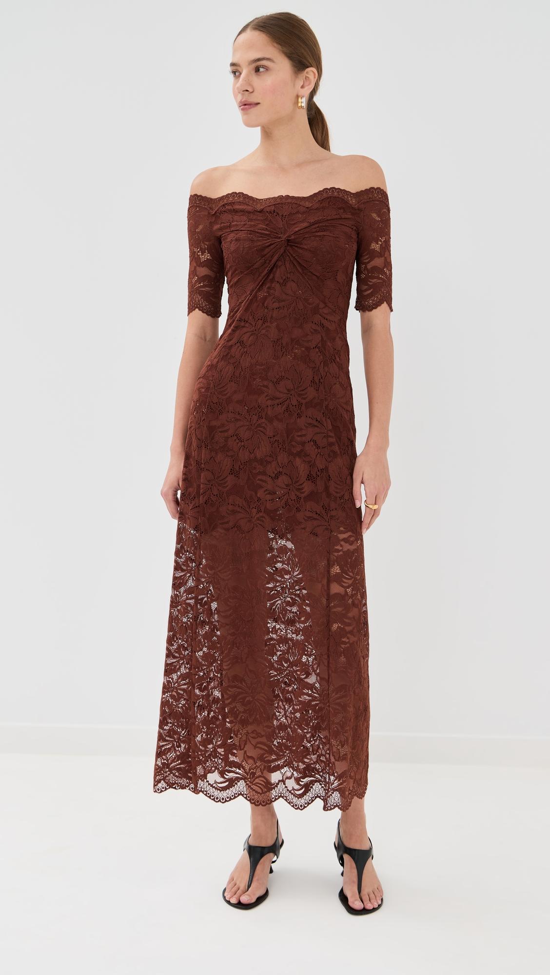 lace robe dress