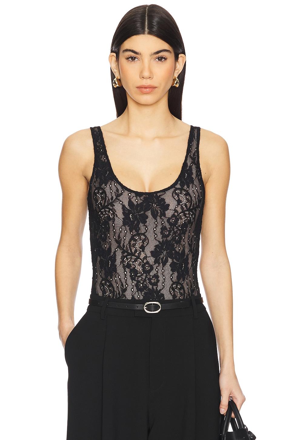 lace scoop body suit