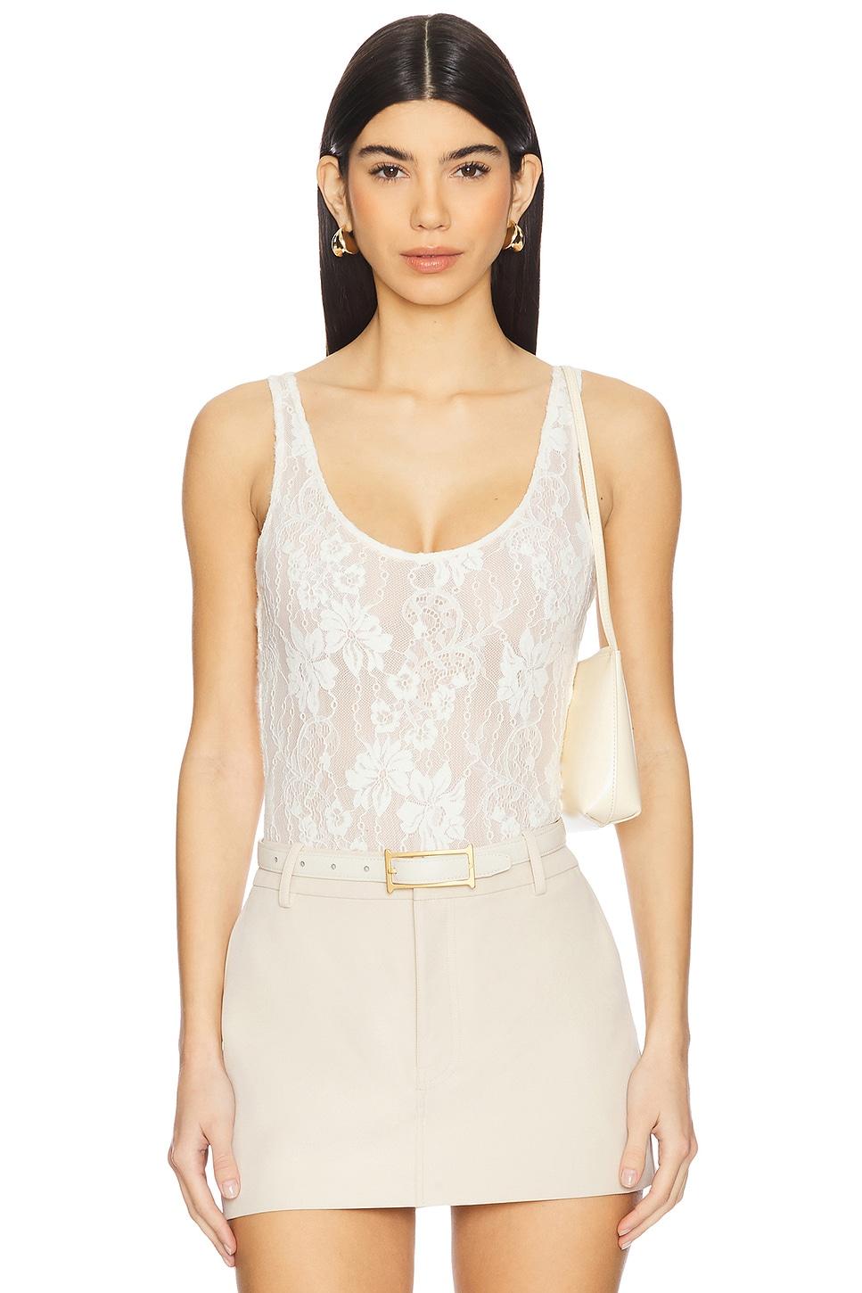 lace scoop body suit