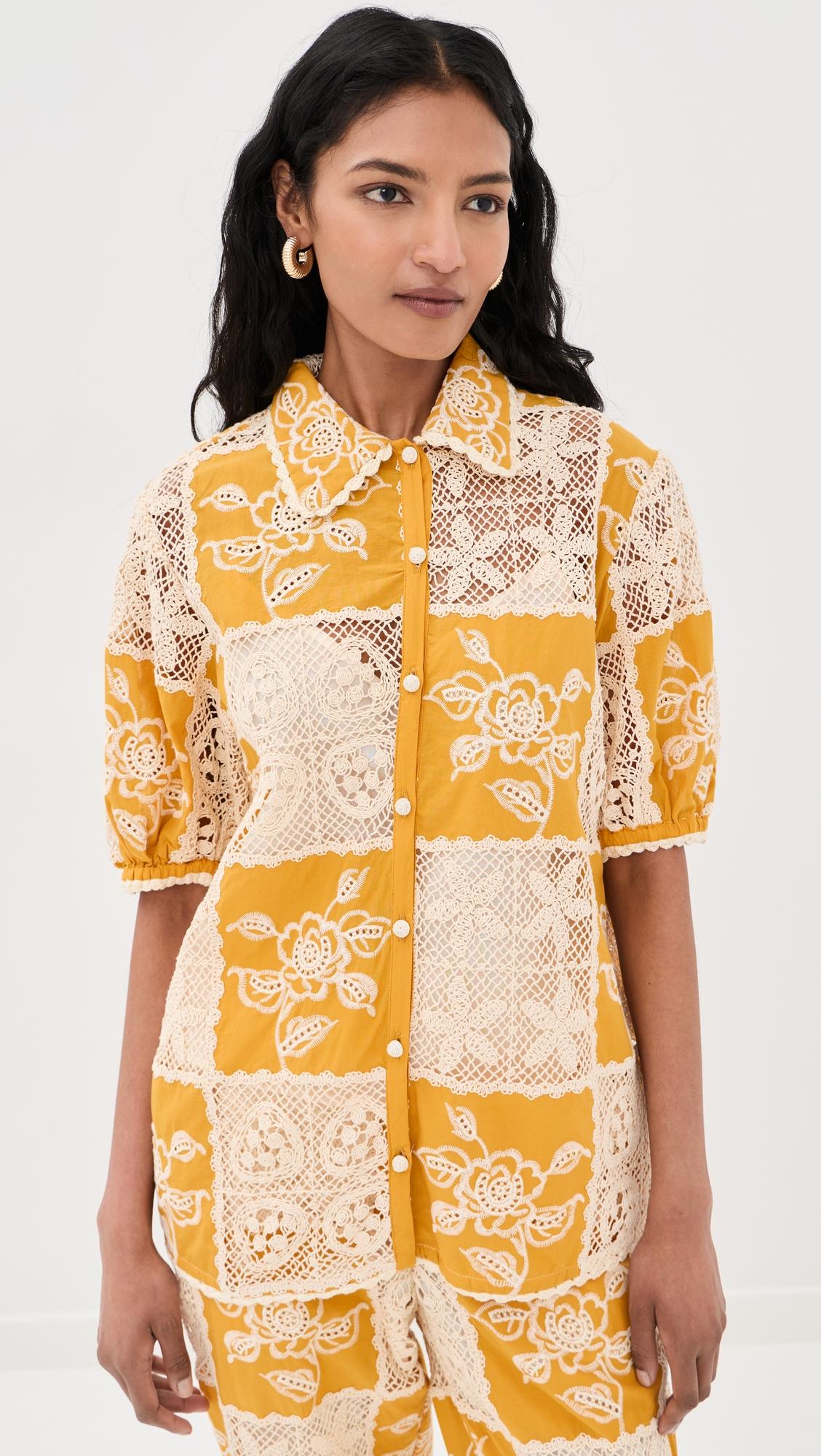 lace short sleeve shirt