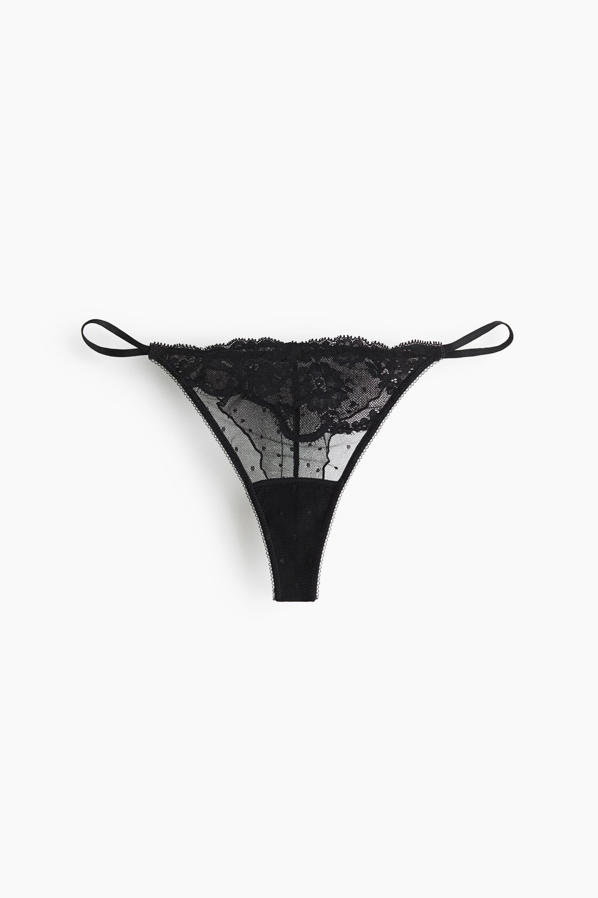 lace thong briefs