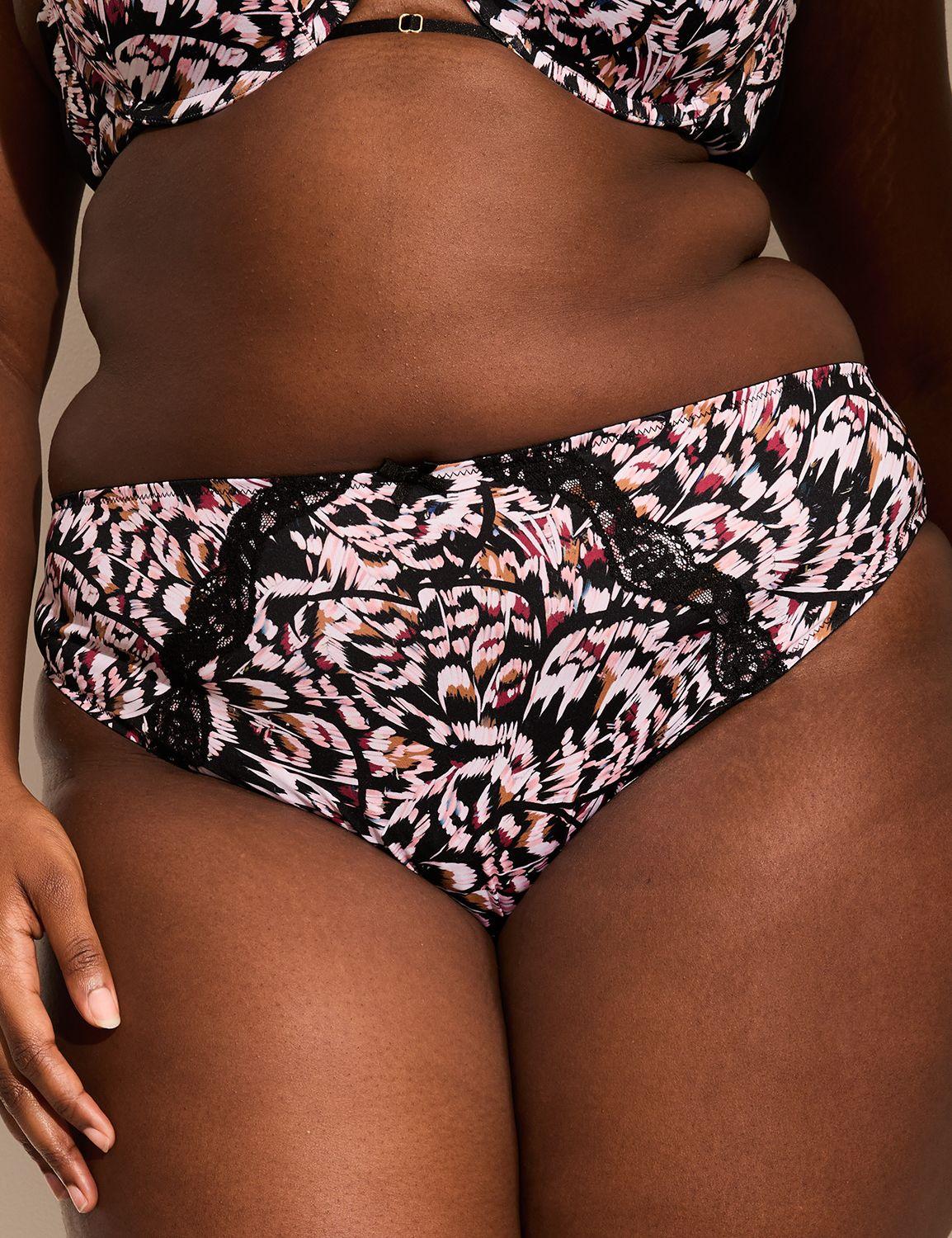 lace-trim french cut brief panty