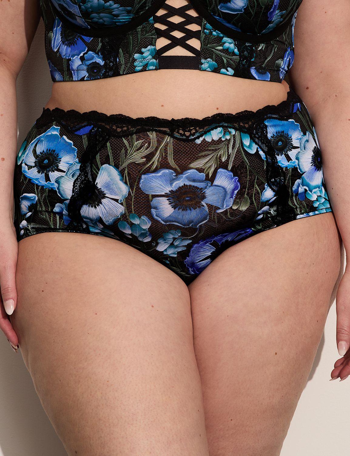 lace-trim full brief panty