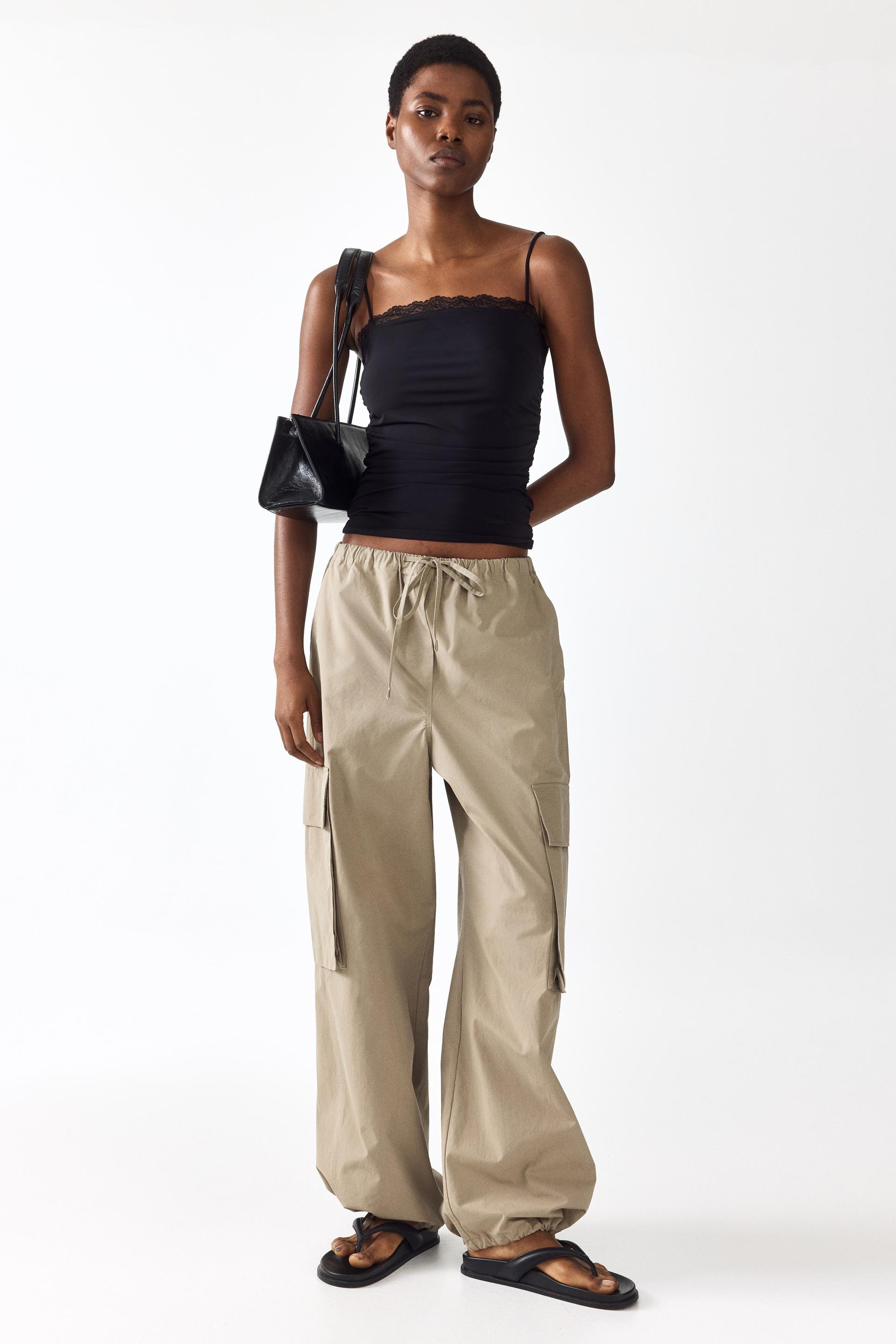 lace-trimmed camisole top