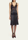 lace trimmed slip dress