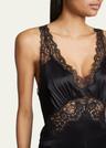 lace trimmed slip dress