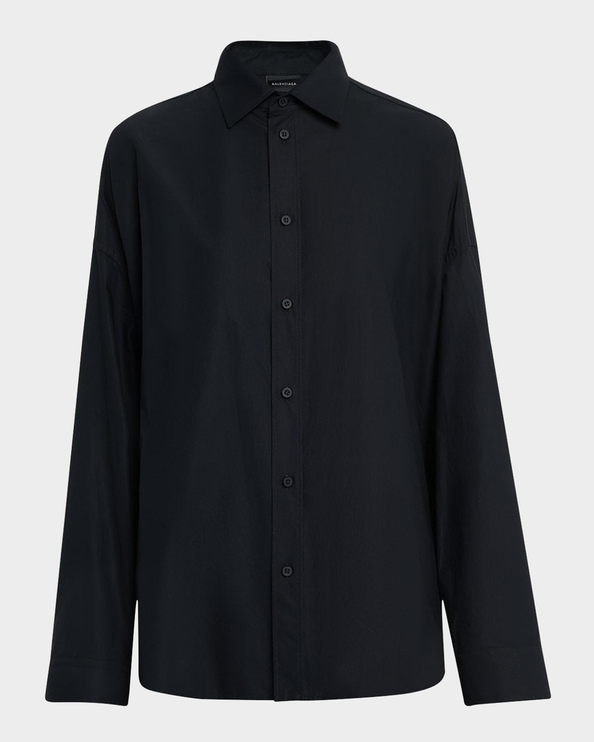 lace-up button-down shirt