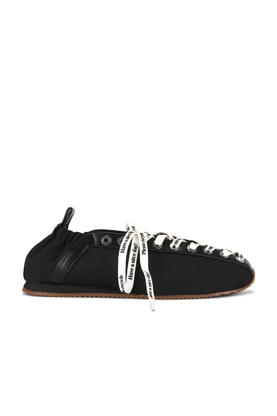 lace up sporty ballerina flat