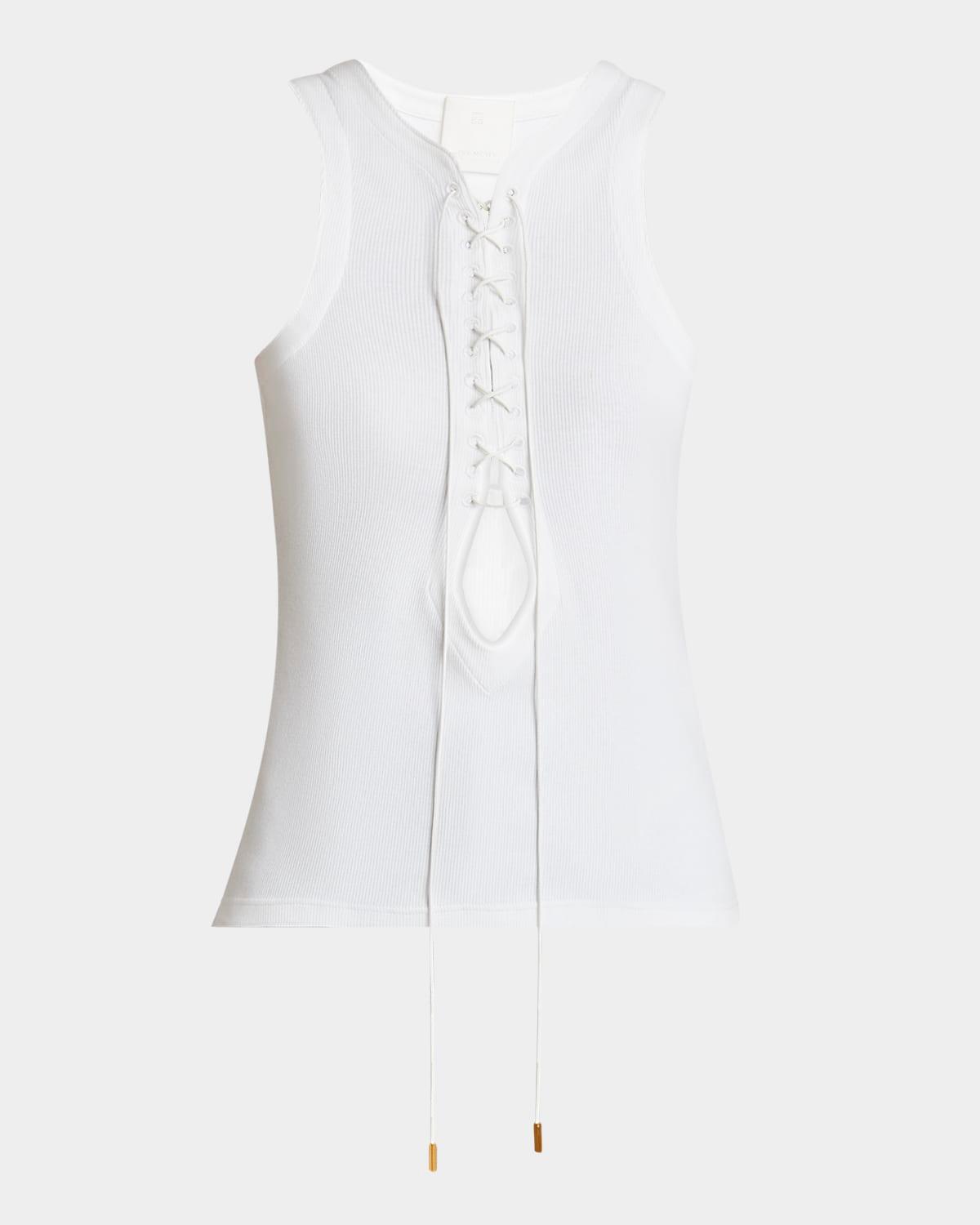 lace-up tank top