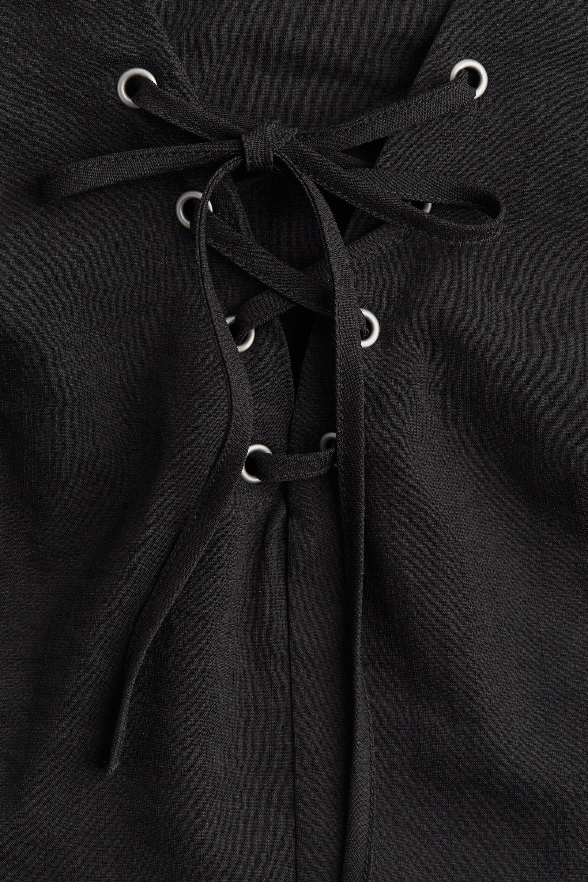 laced-detail top