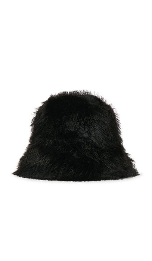 lack of color snuggle bucket hat in black.