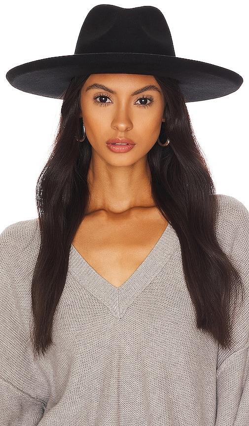 lack of color the melodic fedora in black.