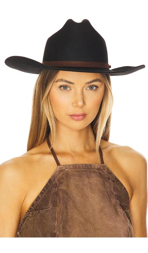 lack of color wilder cowboy hat in black.