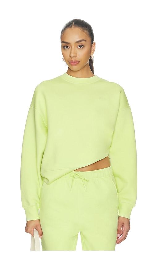 lacoste double face sweater in green.
