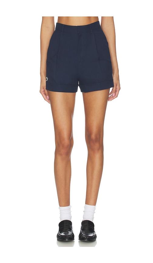lacoste golf core shorts in navy.