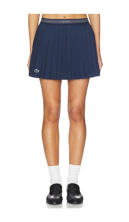 lacoste tennis performance mini skirt in navy.