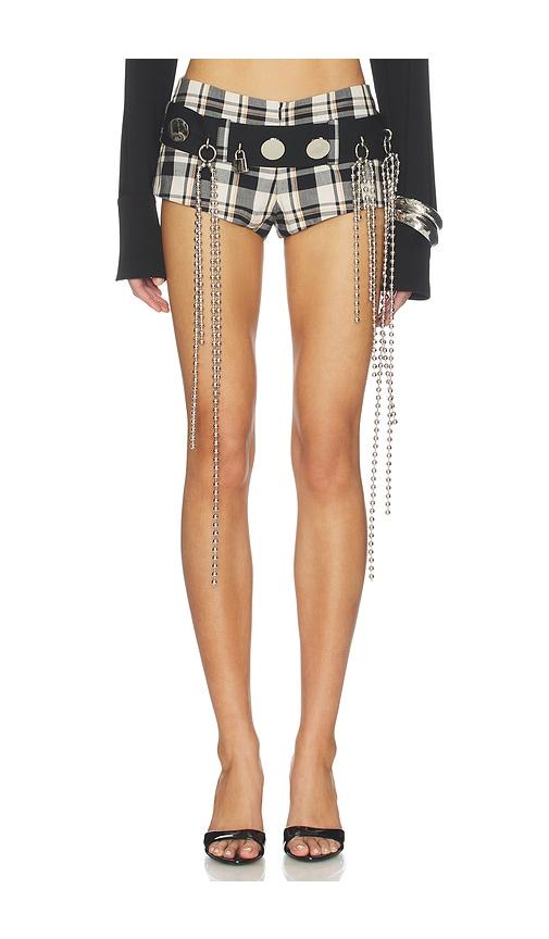 lado bokuchava fuji short in white,black.