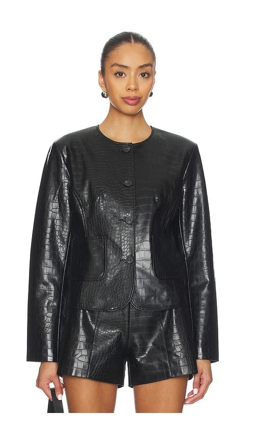 lamarque agnes jacket in black.