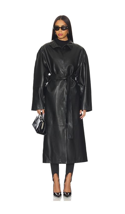 lamarque alexandra coat in black.