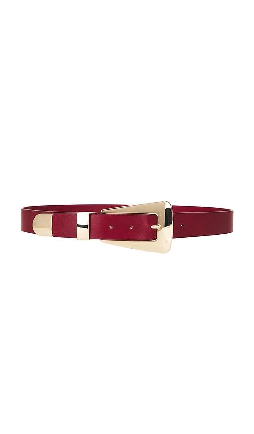 lamarque brooklyn belt in burgundy.