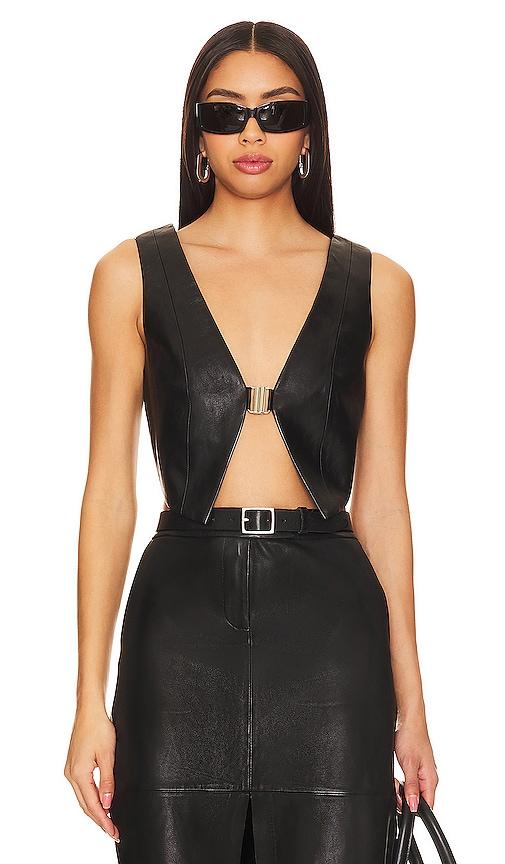 lamarque estrella vest in black.