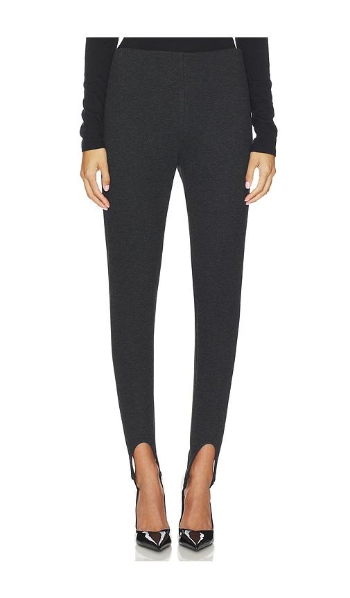 lamarque faustine stirrup pant in charcoal.