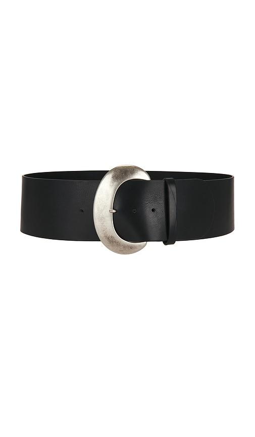 lamarque leather belt in black.