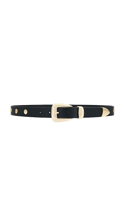 lamarque leather belt in black.
