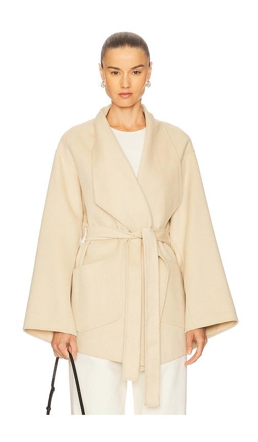 lamarque mekia cardigan in beige.