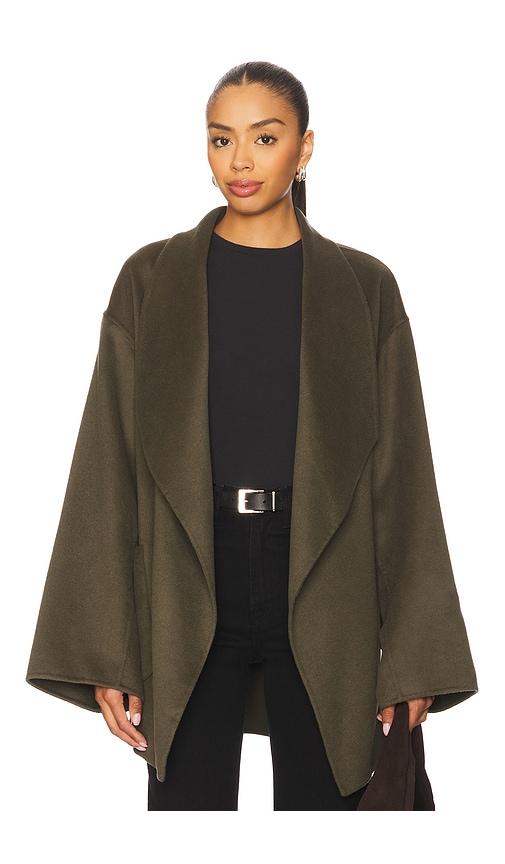 lamarque mekia cardigan in olive.