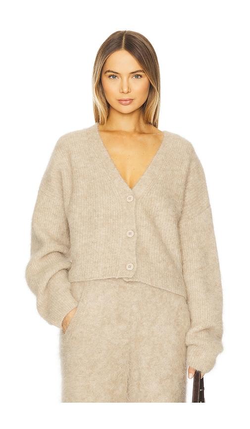 lamarque minnie cardigan in beige.