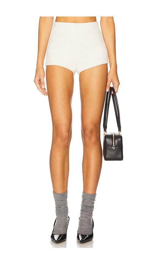 lamarque stacia short in ivory.