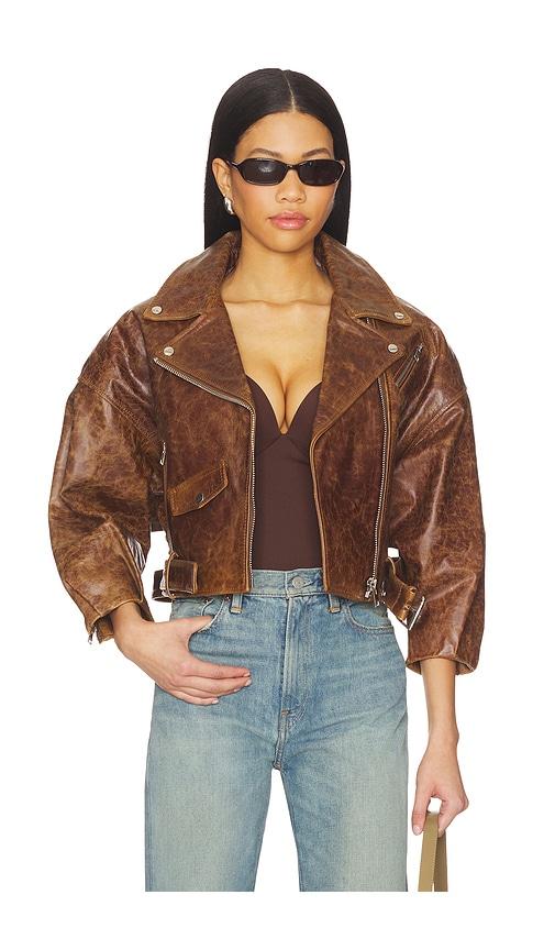 lamarque vinnie jacket in brown.