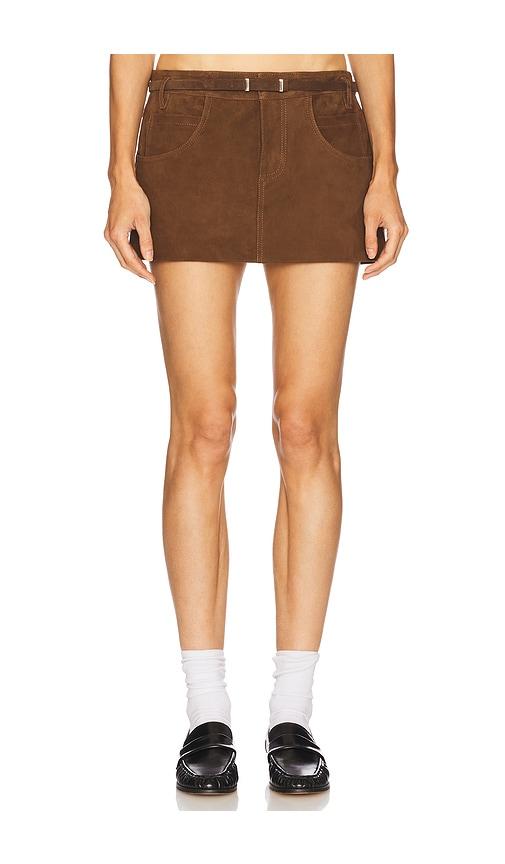 lamarque x revolve amara skirt in brown.