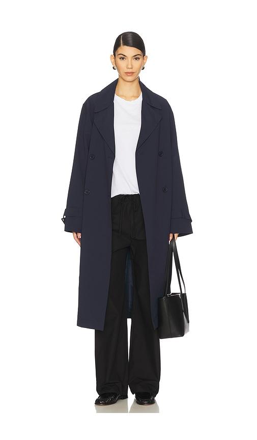 lamarque x revolve colette trenchcoat in navy.
