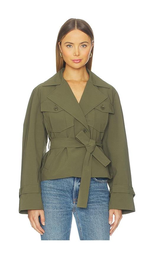 lamarque x revolve quinn trenchcoat in olive.
