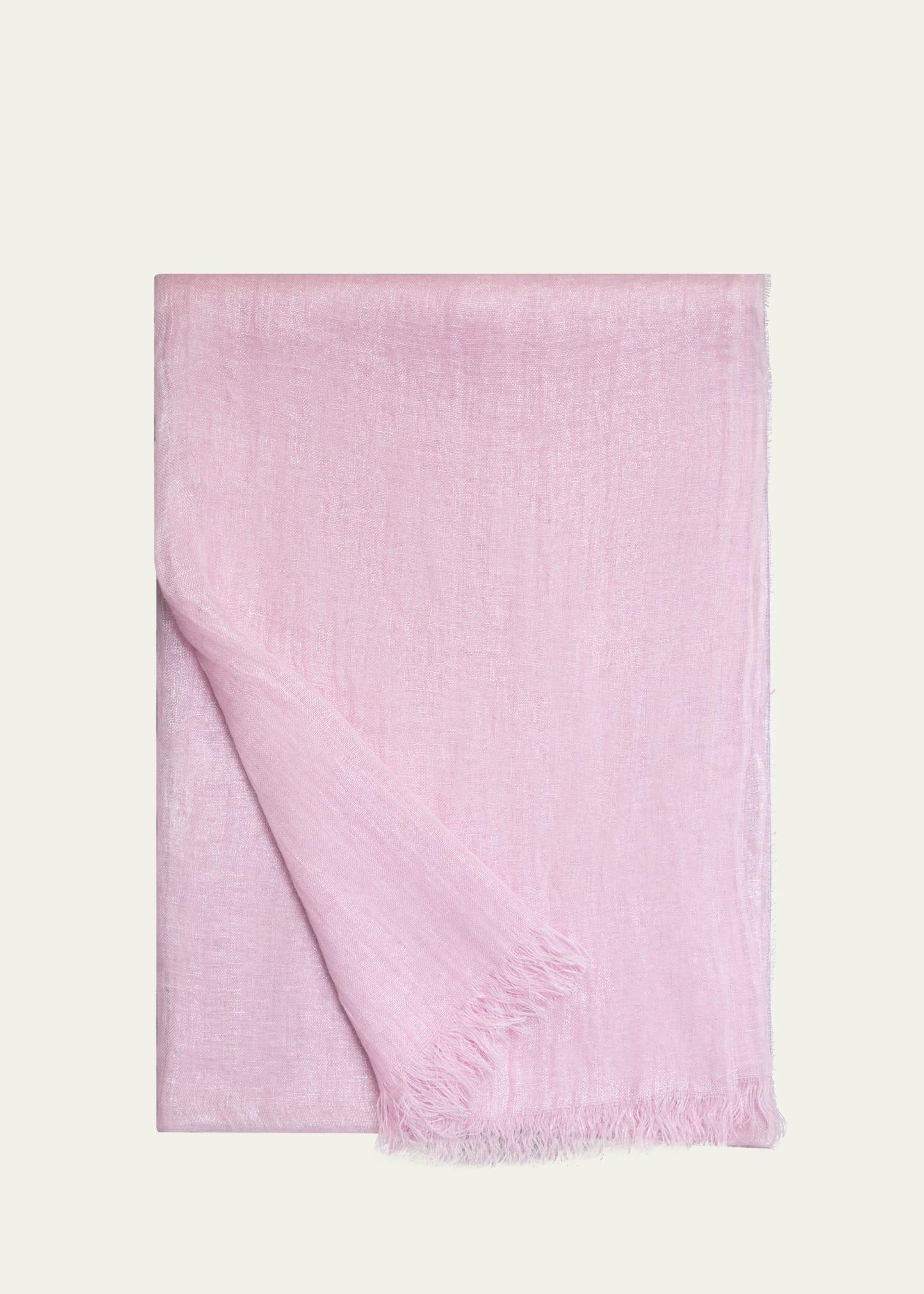 laminated linen scarf, 79x28"