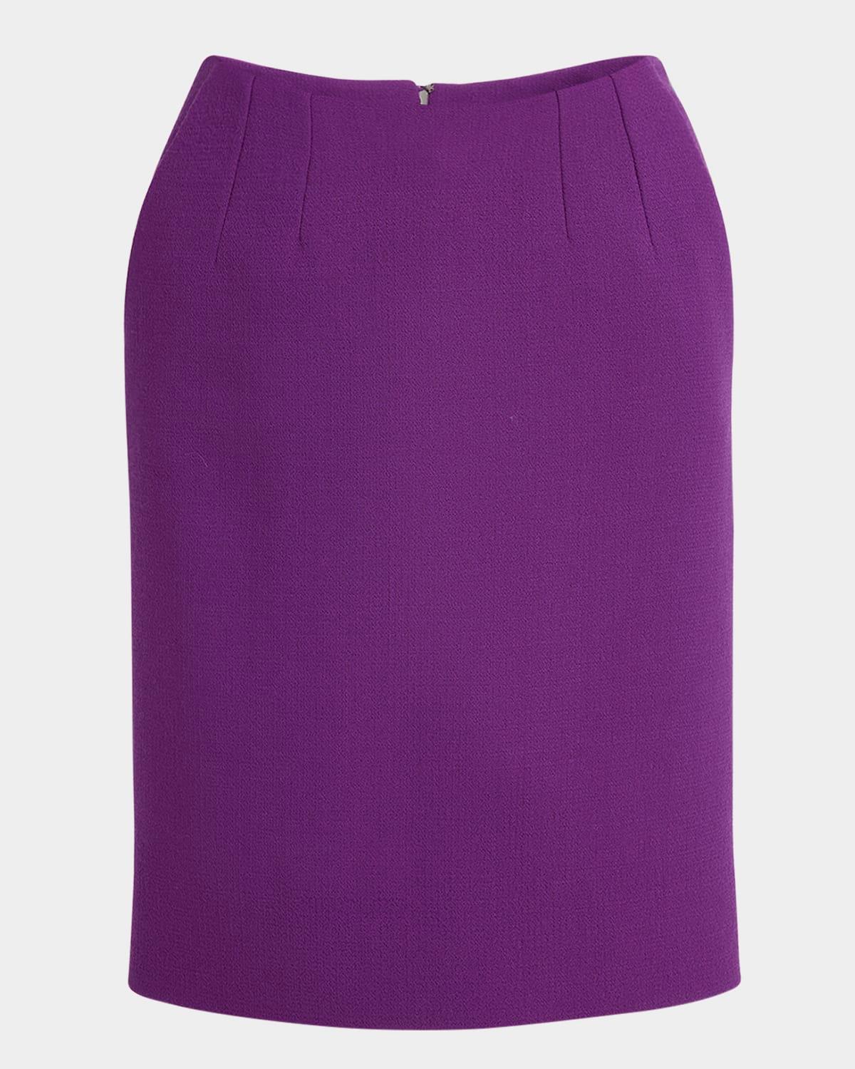 lana crepe pencil skirt